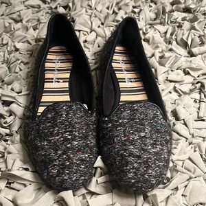 Splendid Gray Tweed Flats Size 8